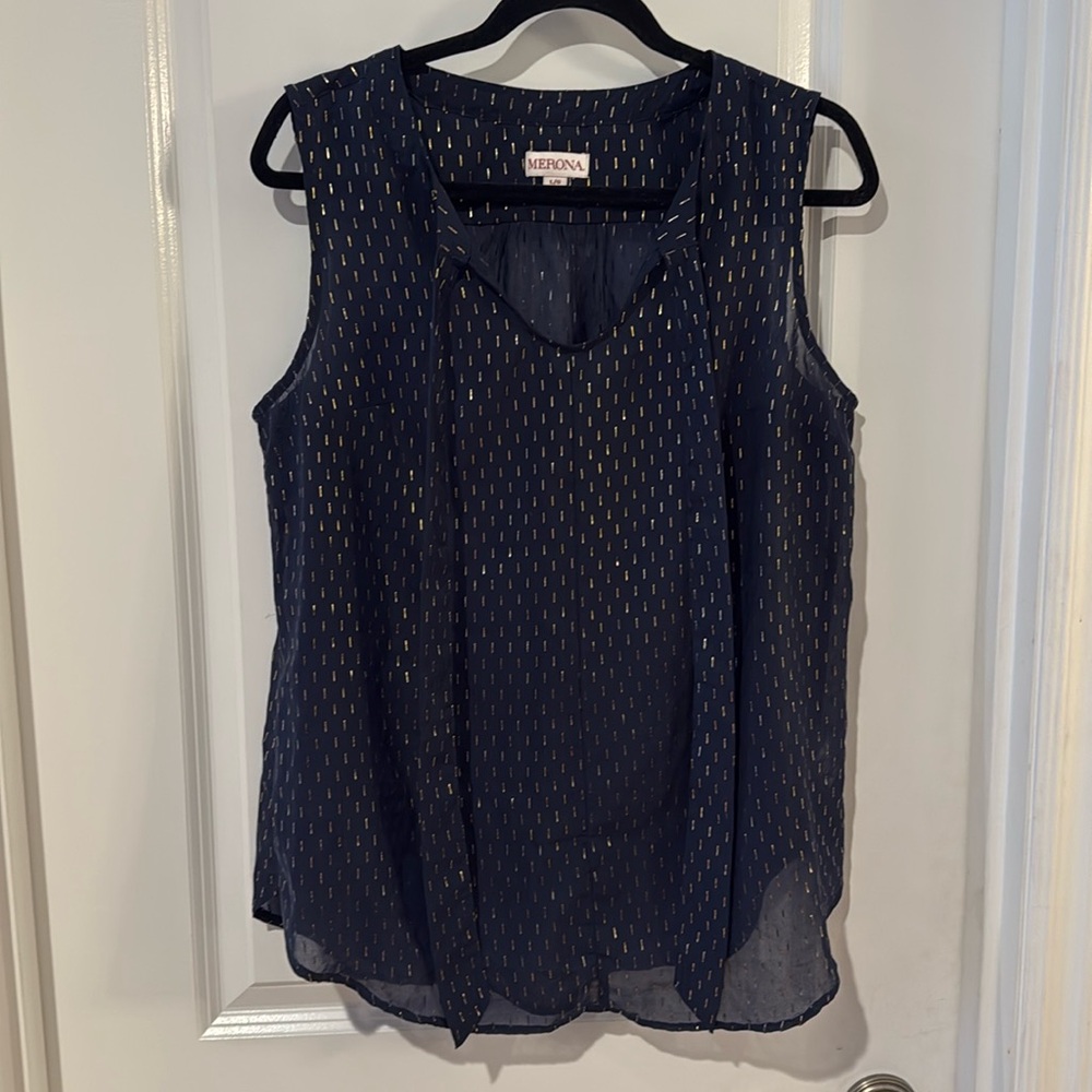 Navy & Gold Tank